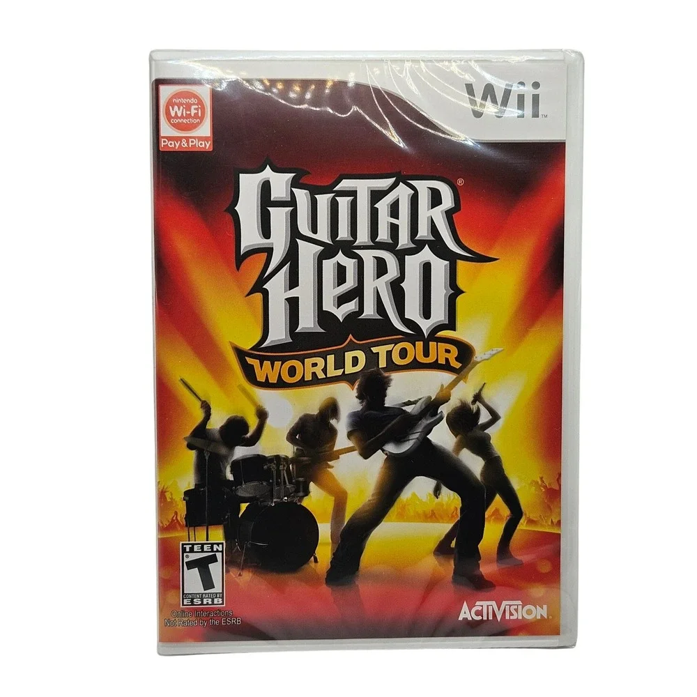 Activision NWT Guitar Hero World Tour Nintendo Wii White Music Rhythm Game